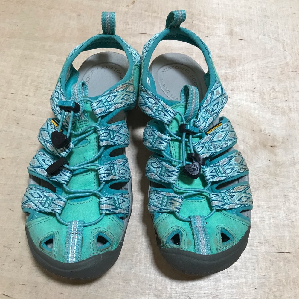 Keen Anti Odor Anatomic Footbed Contour Arch Waterproof Sandals Size 6 Green